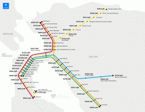 Bay Area Home Prices By Transit Stop